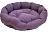 Дарэлл 94443фиолет Лежак овальный пухлый  ОБЛАКО-Бархат  №3 59*51*18см