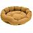 Дарэлл 94442охра Лежак овальный пухлый  ОБЛАКО-Бархат  №2 49*40*17см